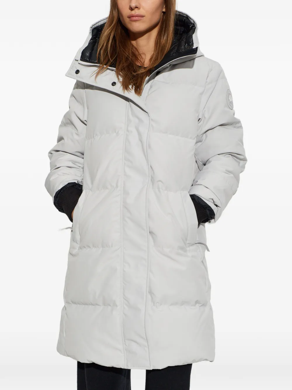 Canada Goose Louise hooded parka coat Grijs