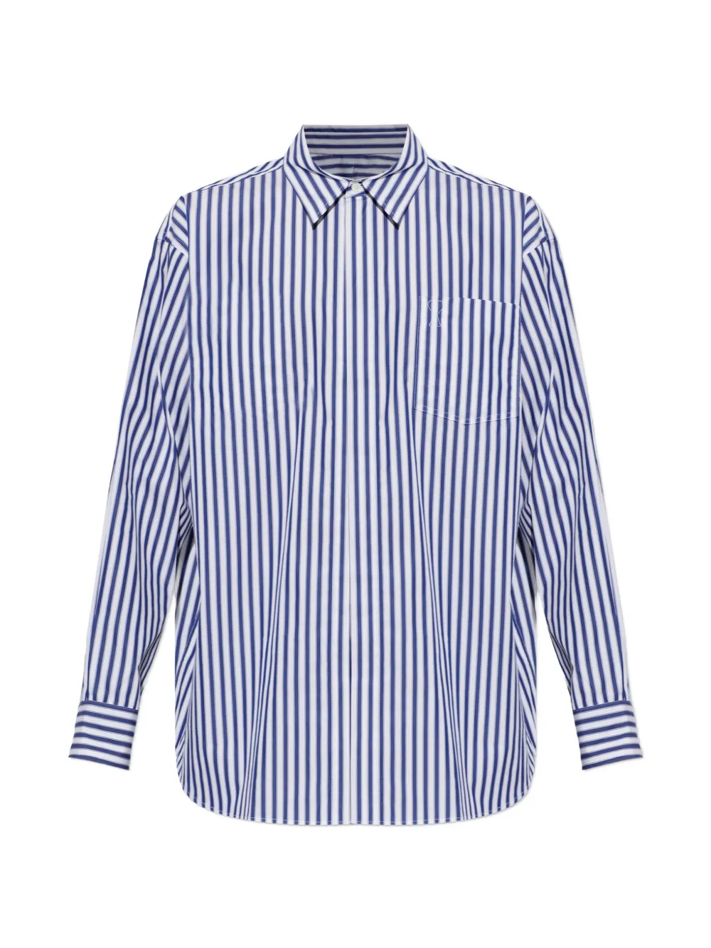 AMI Paris striped cotton shirt - Weiß