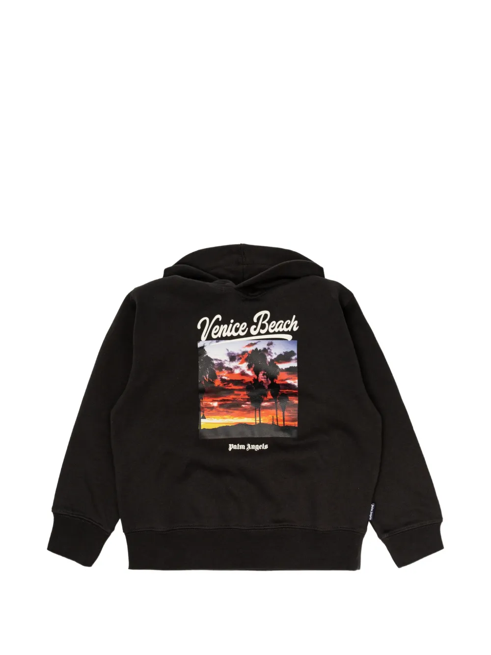 Palm Angels Kids graphic-print hoodie - Schwarz