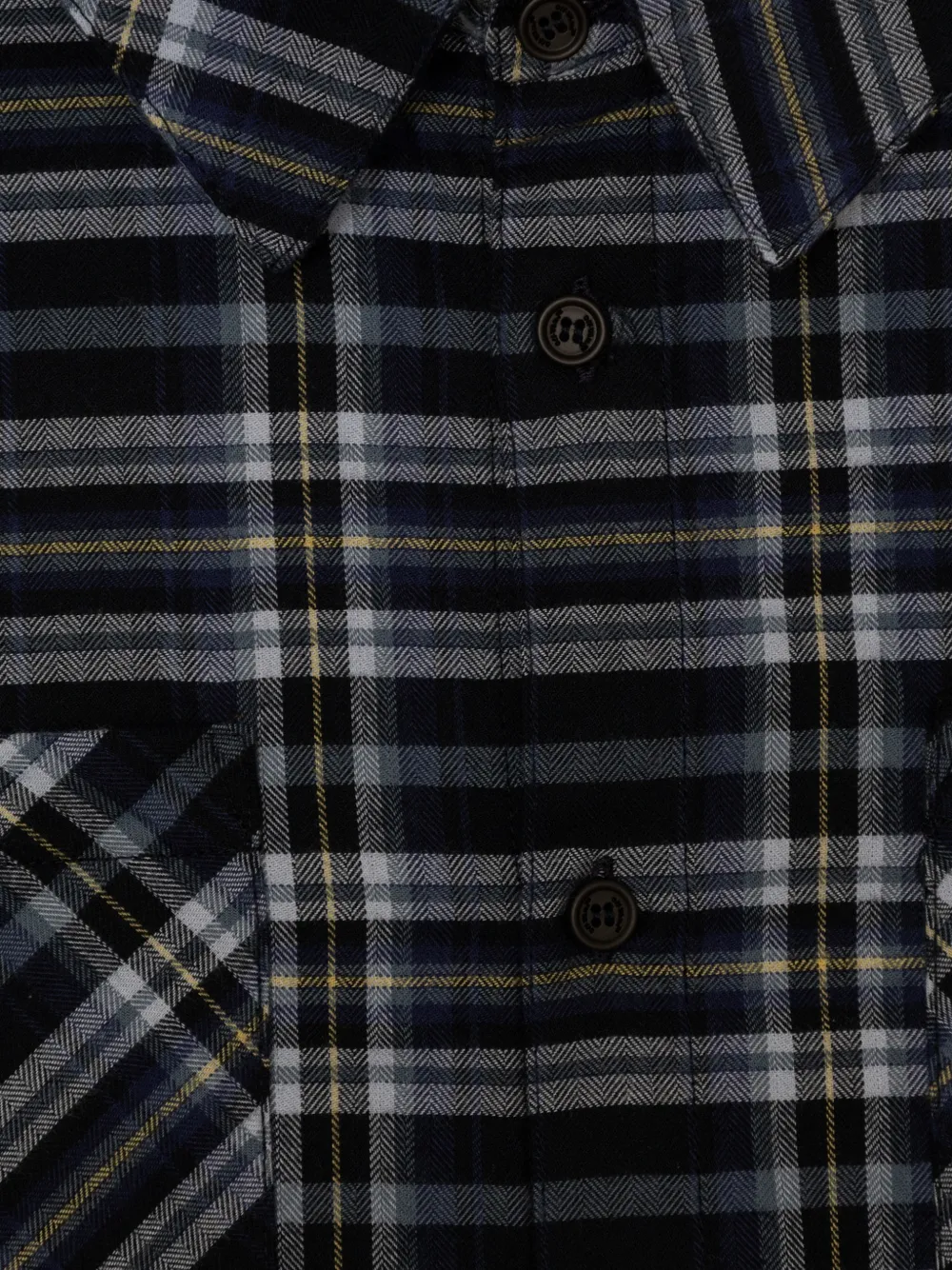 Off-White Kids Arrows geruit shirt met lange mouwen Blauw