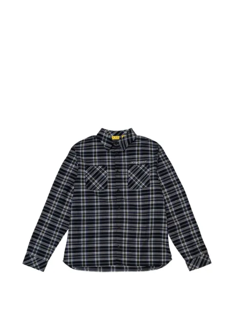 Off-White Kids Arrows checked long-sleeved shirt