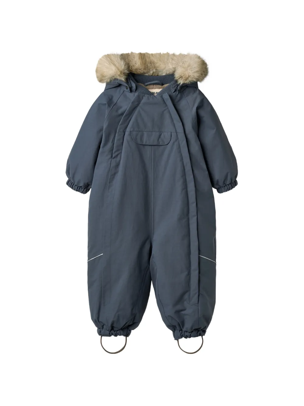 WHEAT Nickie faux-fur-trim snowsuit - Bleu