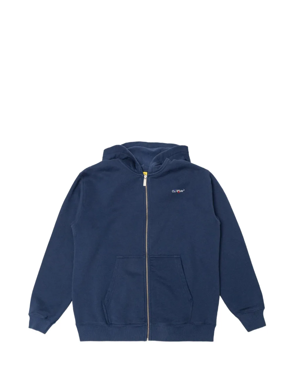 Off-White Kids Arrows zip-up hoodie Blauw