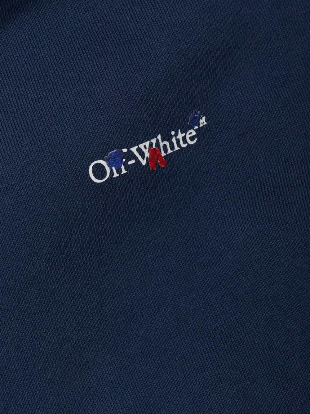 Off-White Kids Arrows zip-up hoodie Blauw