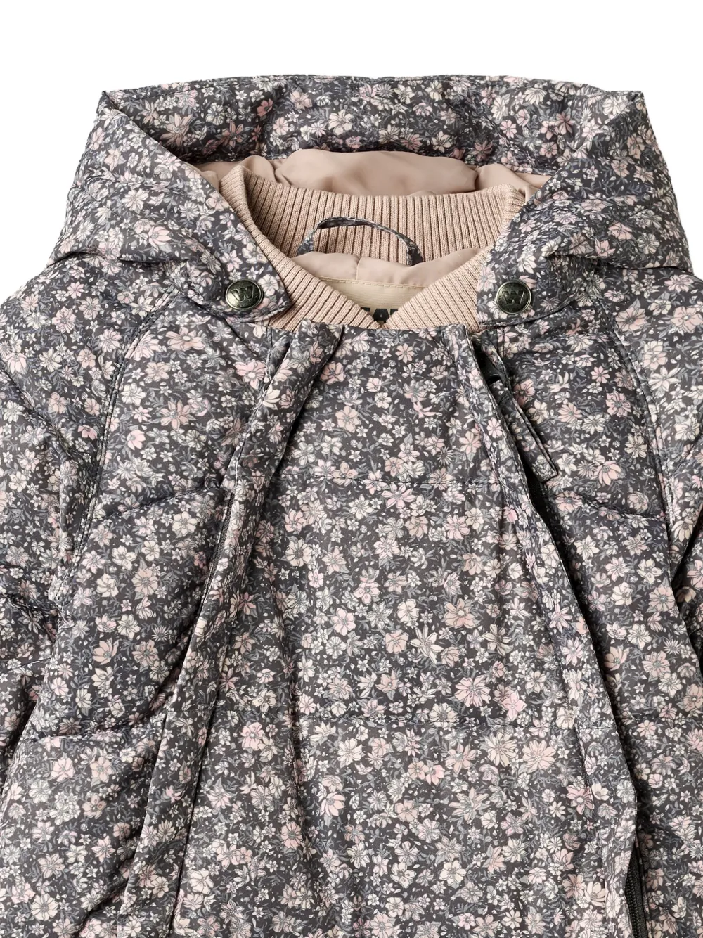 WHEAT floral-print puffer snowsuit Grijs