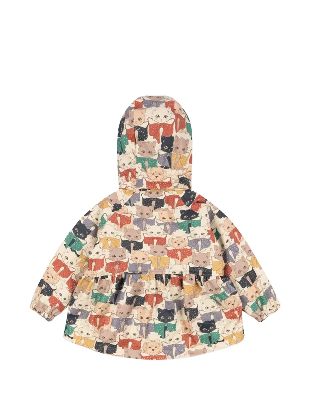 Konges Sløjd Jack met peplum-taille en grafische print Beige