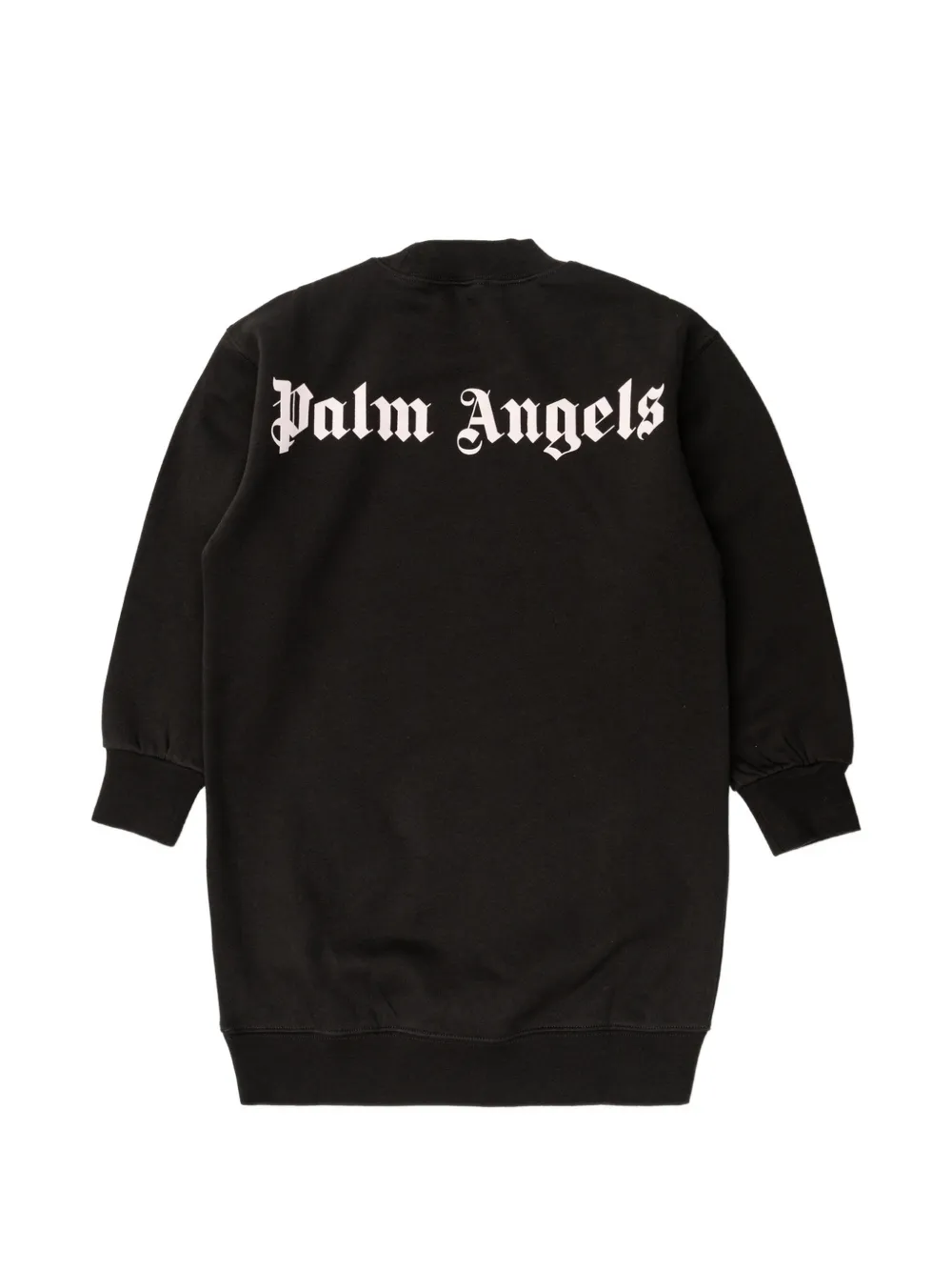 Palm Angels Kids Sweaterjurk met logoprint Zwart