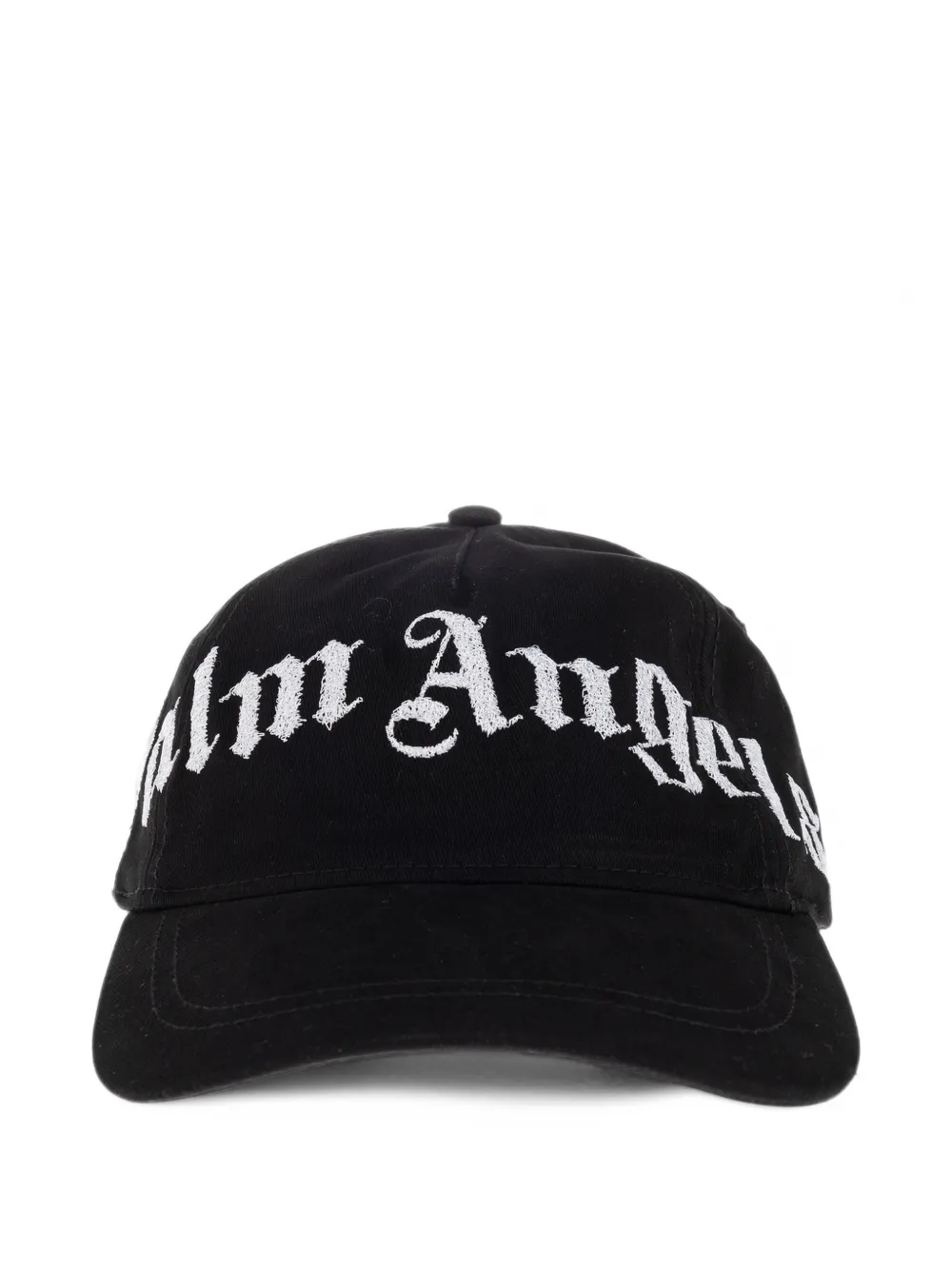 Palm Angels Kids logo-embroidered baseball cap Zwart