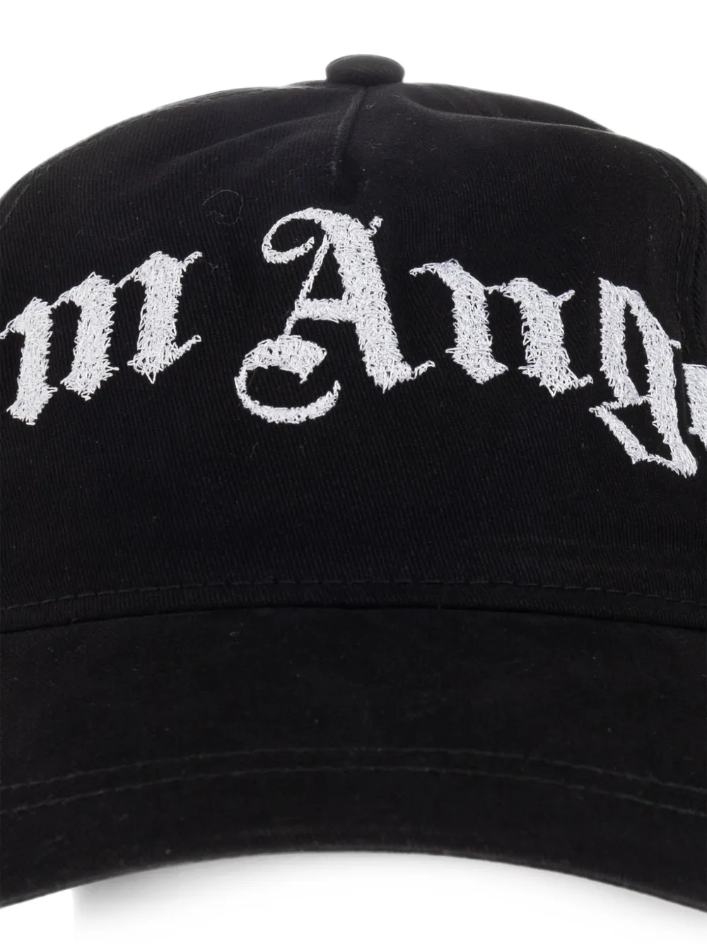Palm Angels Kids logo-embroidered baseball cap Zwart