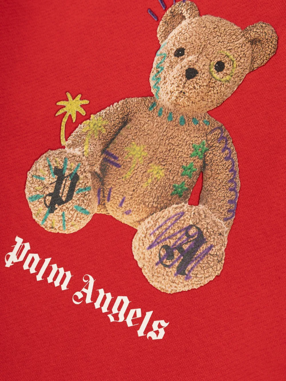 Palm Angels Kids Sweater met logoprint Rood