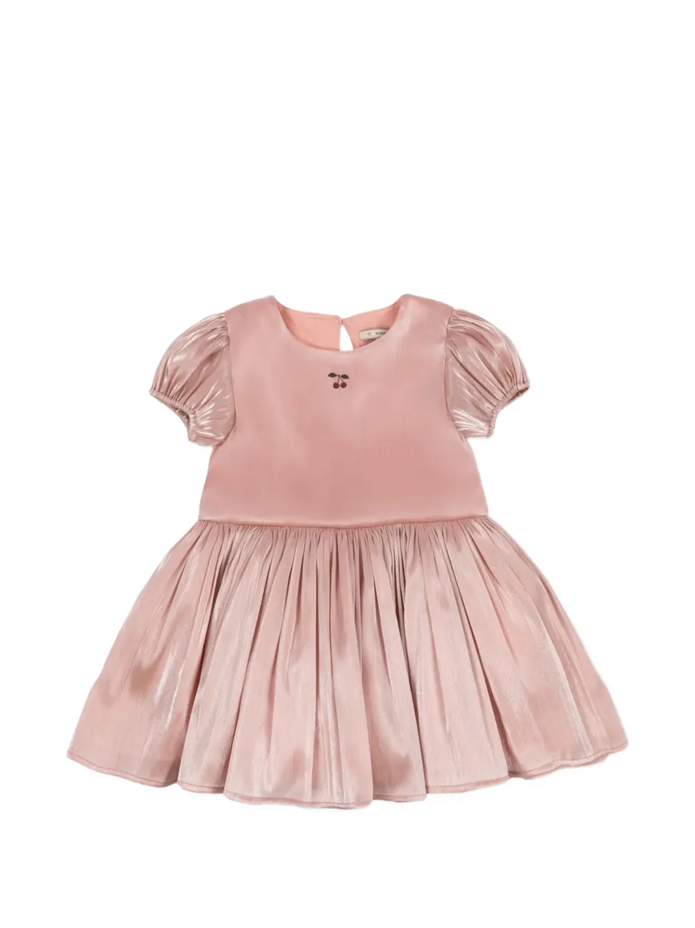 Konges Sløjd robe courte Fia à cerises brodées - Rose Konges Sløjd robe courte Fia à cerises brodées - Rose
