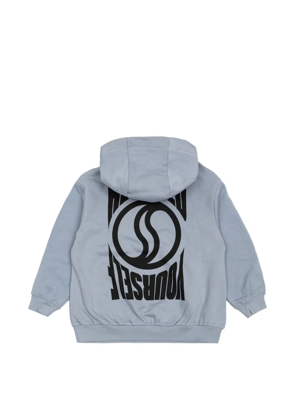Stella McCartney Kids Hoodie met logoprint Blauw