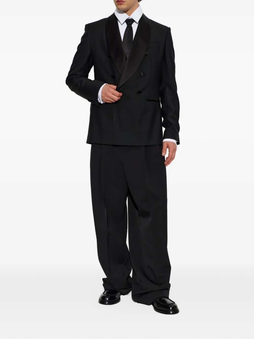 TOM FORD bib-front cotton shirt Wit