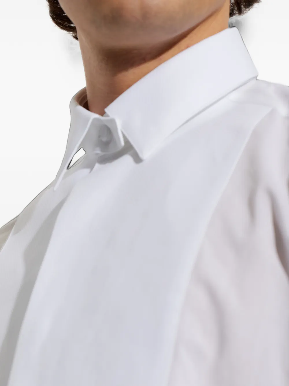 TOM FORD bib-front cotton shirt Wit
