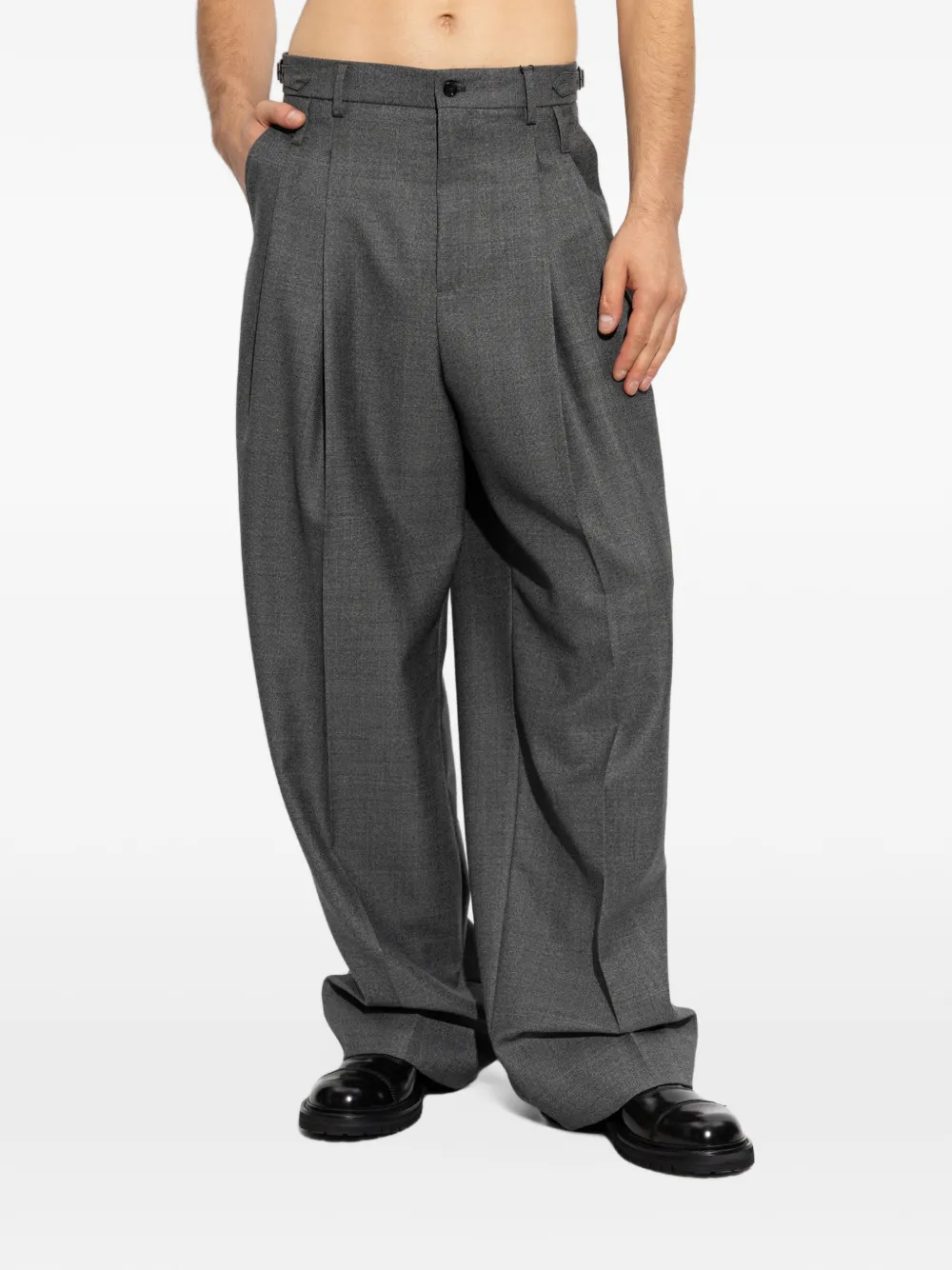 Dolce & Gabbana pleated-crease trousers Grijs