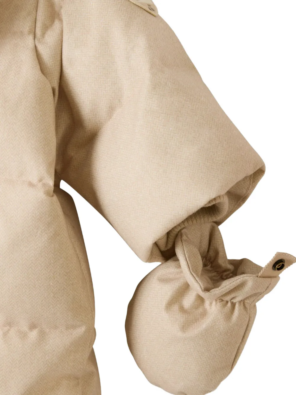 Bonpoint Tagonfly padded hooded snowsuit Beige