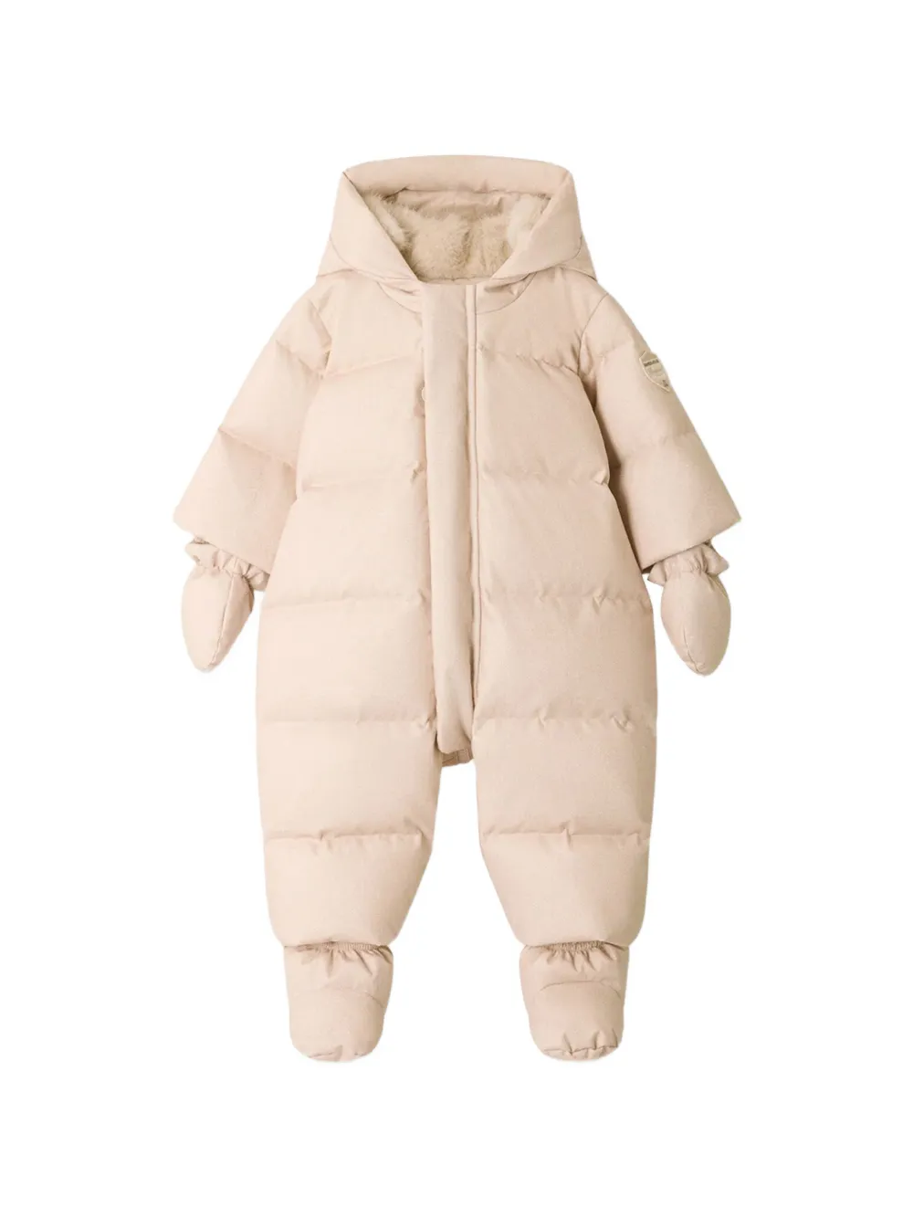 Bonpoint Tagonfly padded hooded snowsuit - Nude