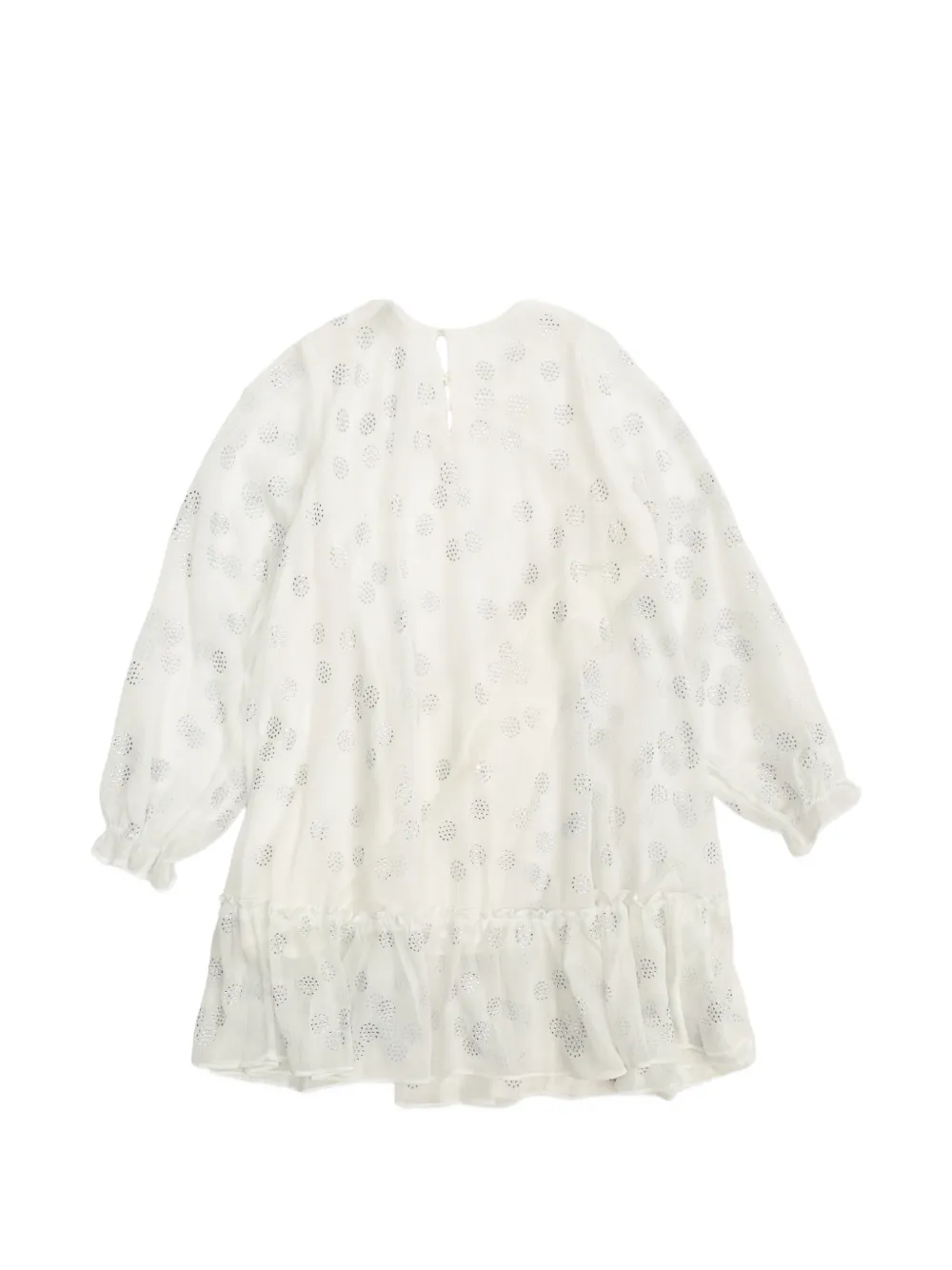 Stella McCartney Kids sequin-embellished ruffled dress Wit
