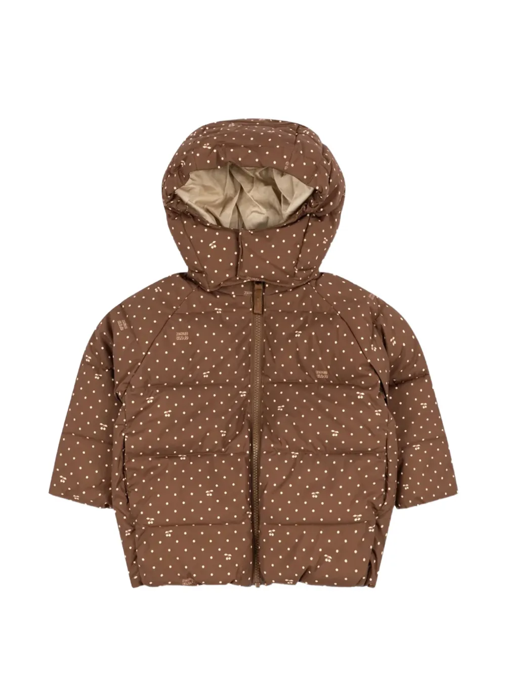 Konges Sløjd veste Nuka à imprimé cerises et pois - Marron Konges Sløjd veste Nuka à imprimé cerises et pois - Marron
