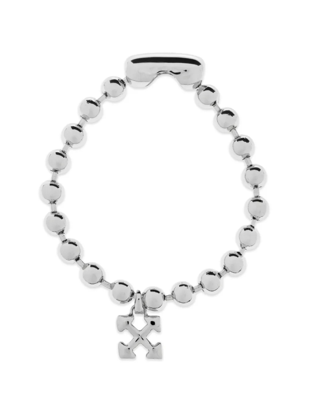 Off-White Arrow ballchain bracelet - Argento