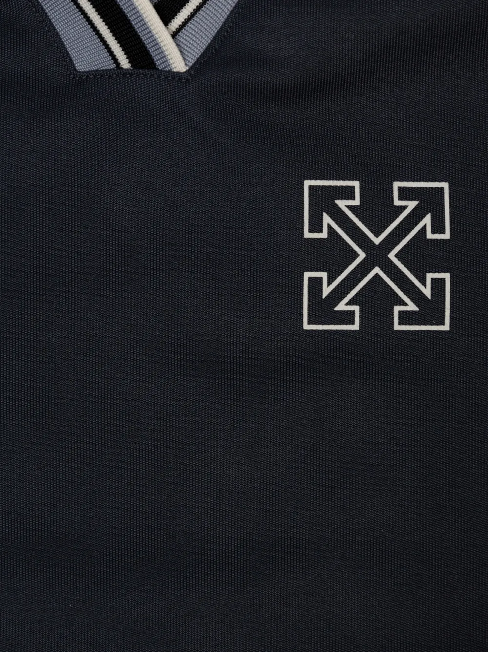 Off-White Kids T-shirt met logoprint Blauw