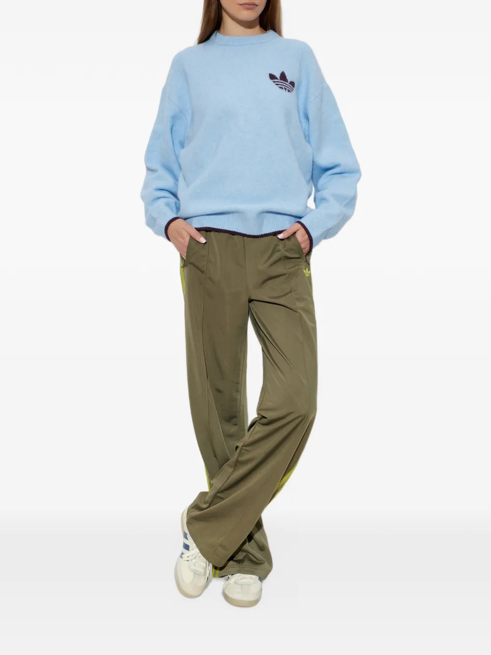adidas Firebird loose track pants Groen