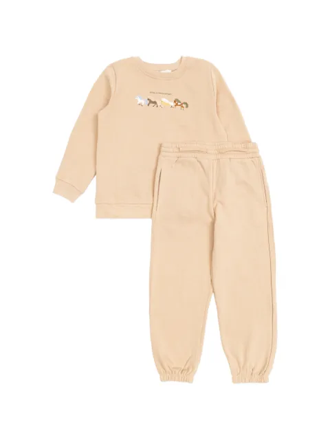Stella McCartney Kids Jogginganzug mit Pferdestickerei