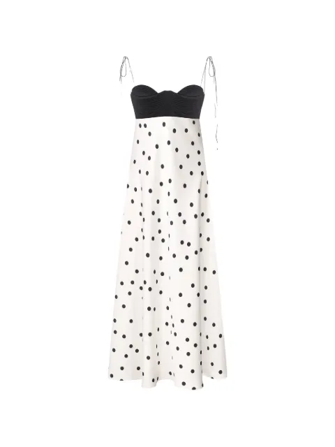 Anna October Erika polka-dot midi dress
