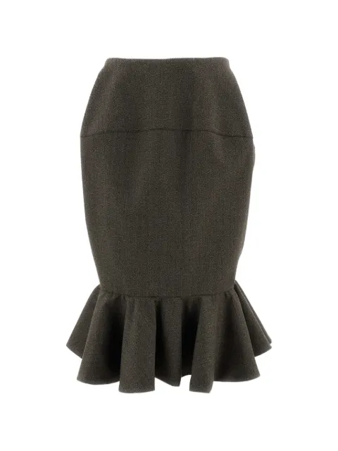 Jacquemus Palmier ruffled midi skirt
