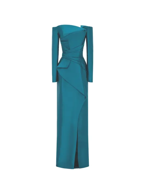 Rami Al Ali off-the-shoulder draped maxi dress