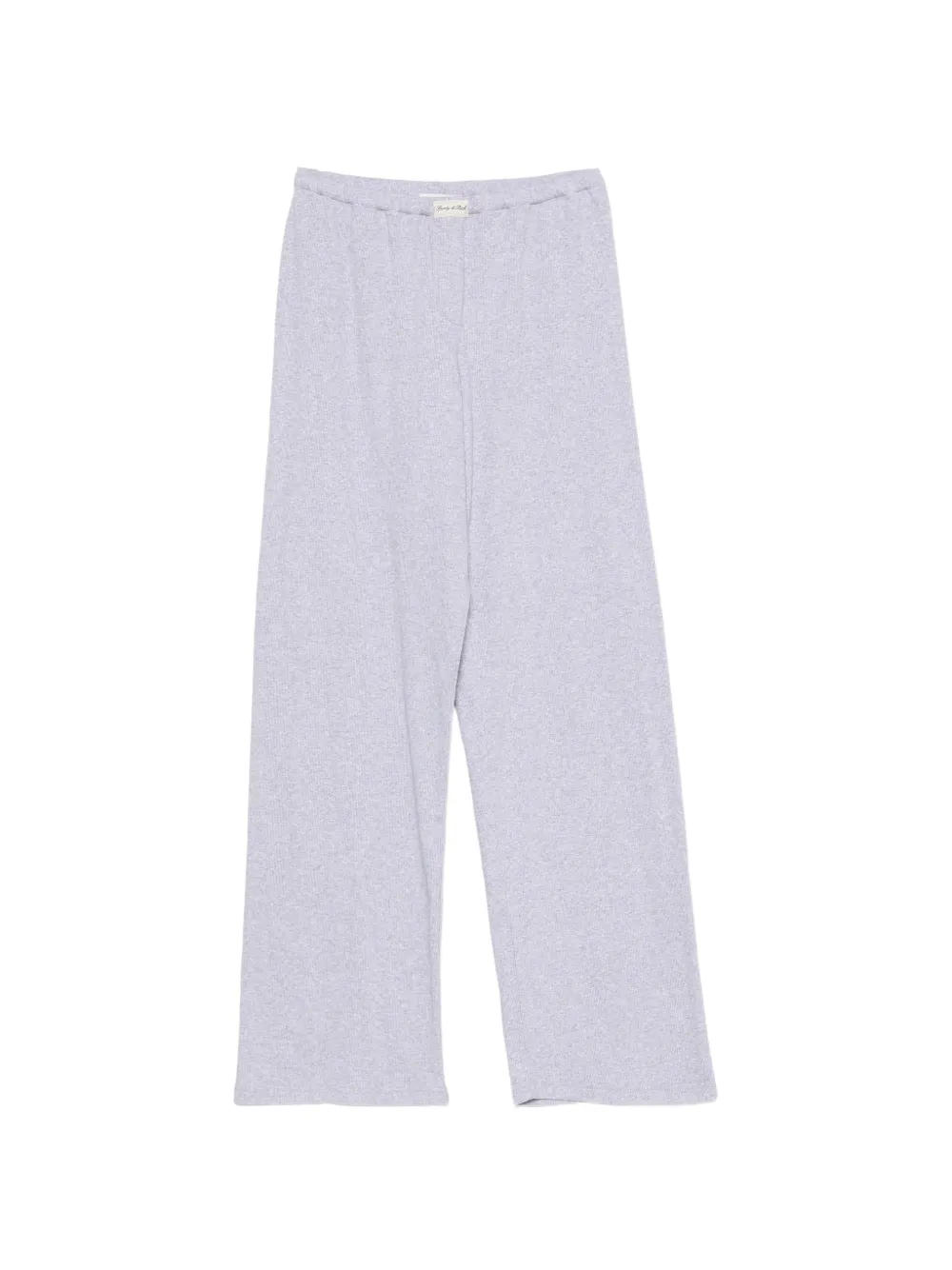 Sporty & Rich ribbed-knit straight trousers Grijs