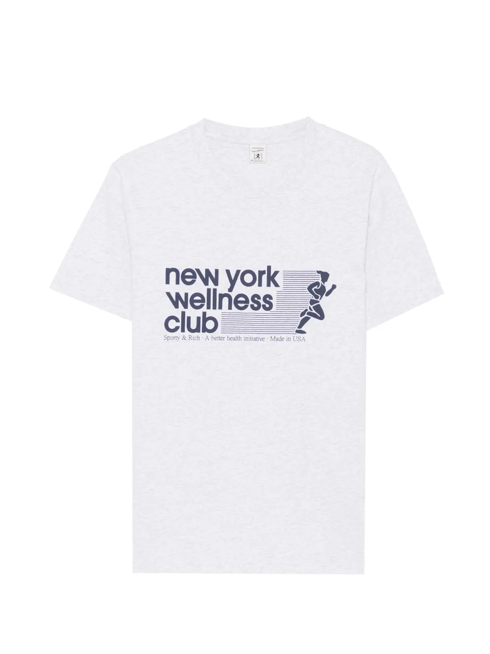 Sporty & Rich New York Wellness Club T-shirt Grijs