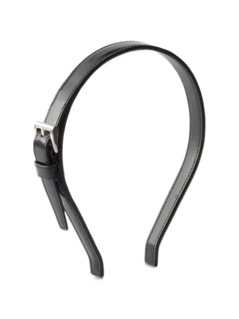 Prada brushed leather headband