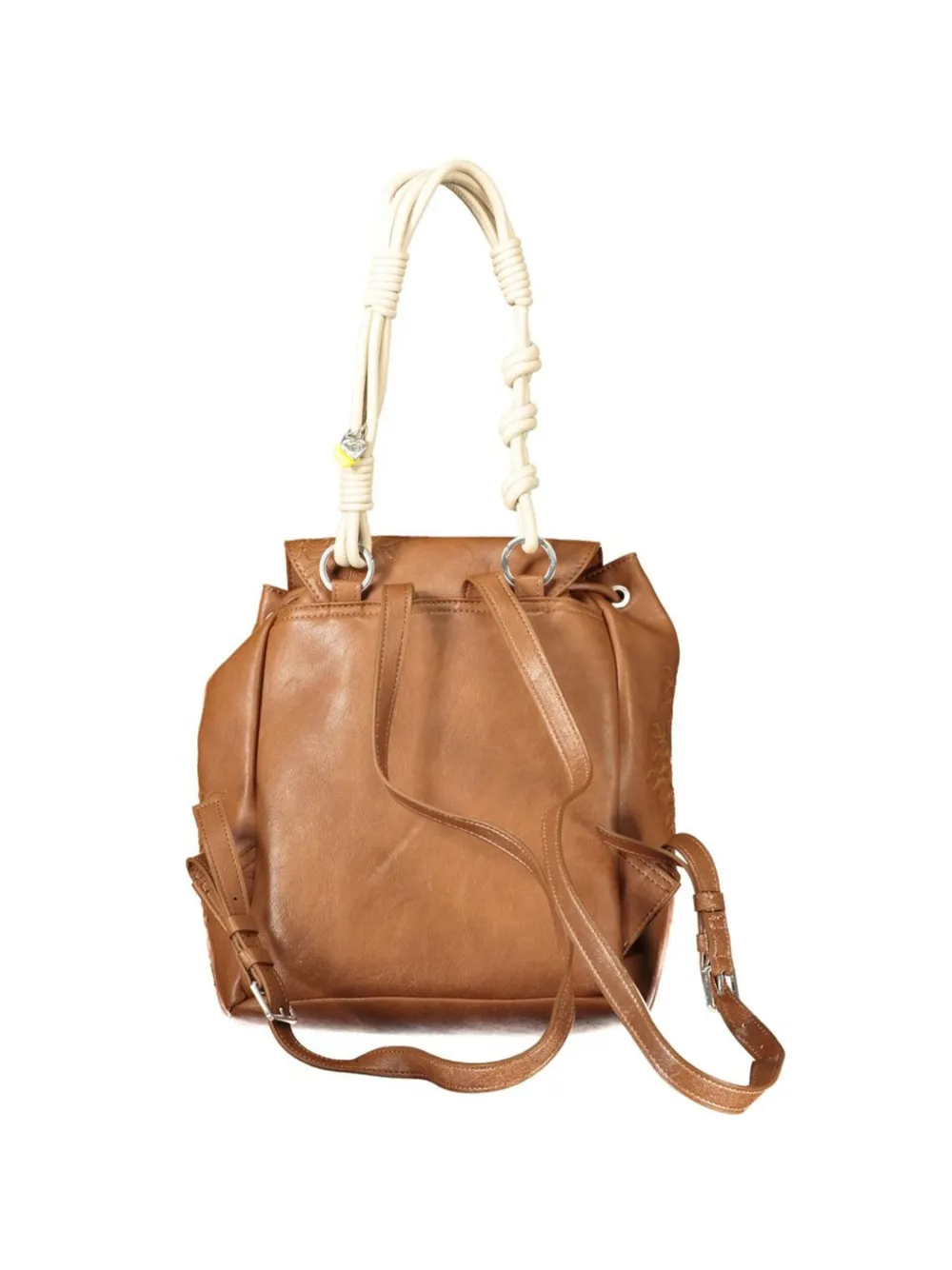 Desigual embroidered knotted-handle backpack Bruin