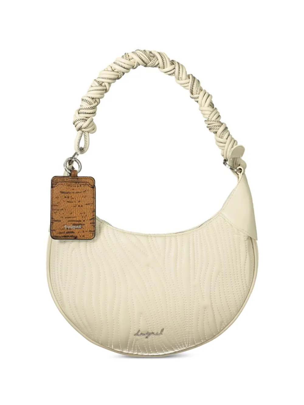 Desigual quilted braided-handle tote bag Wit