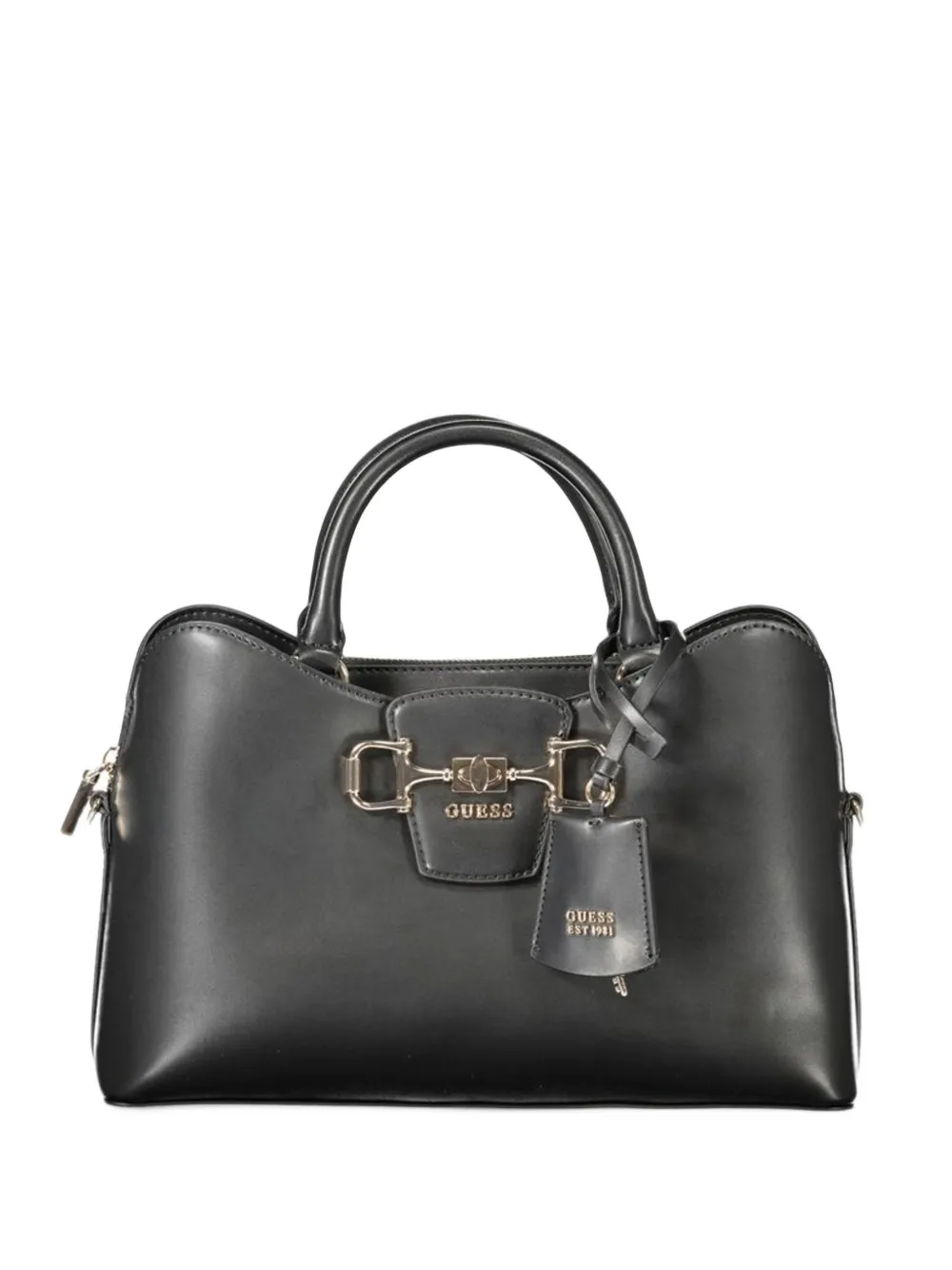 GUESS USA Janie horsebit logo-plaque tote bag - Schwarz