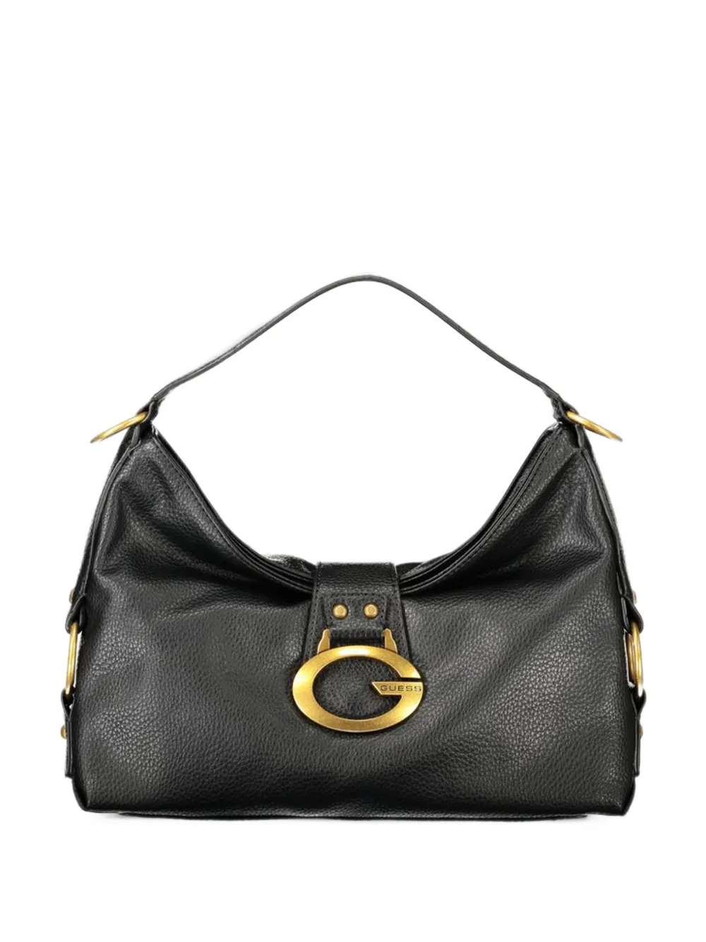 GUESS USA medium Camden logo-plaque pebbled-effect tote bag - Schwarz