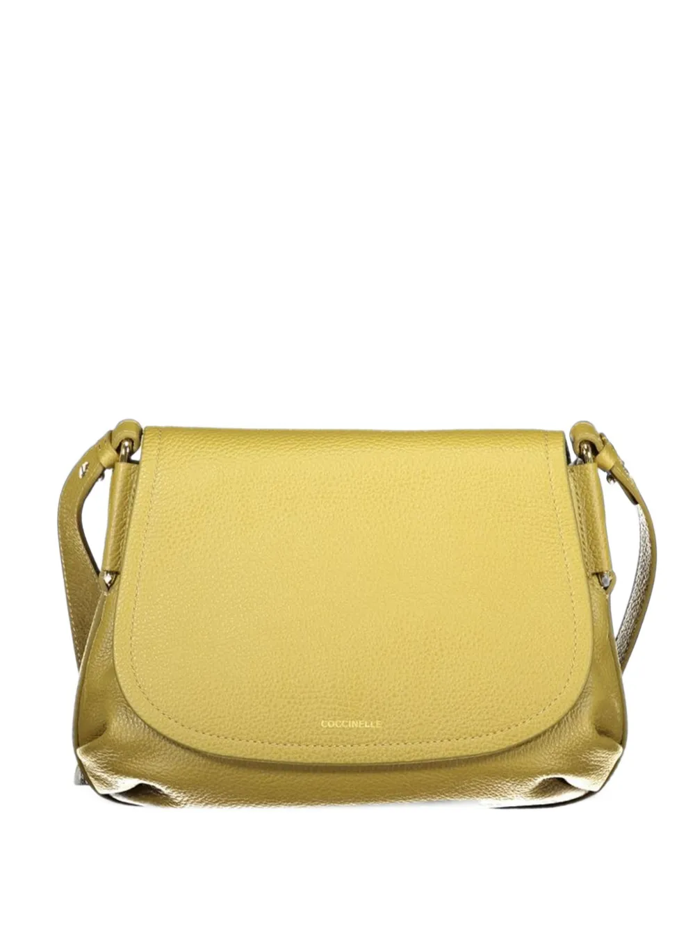 Coccinelle small Rebekka grainy-leather clutch bag - Verde