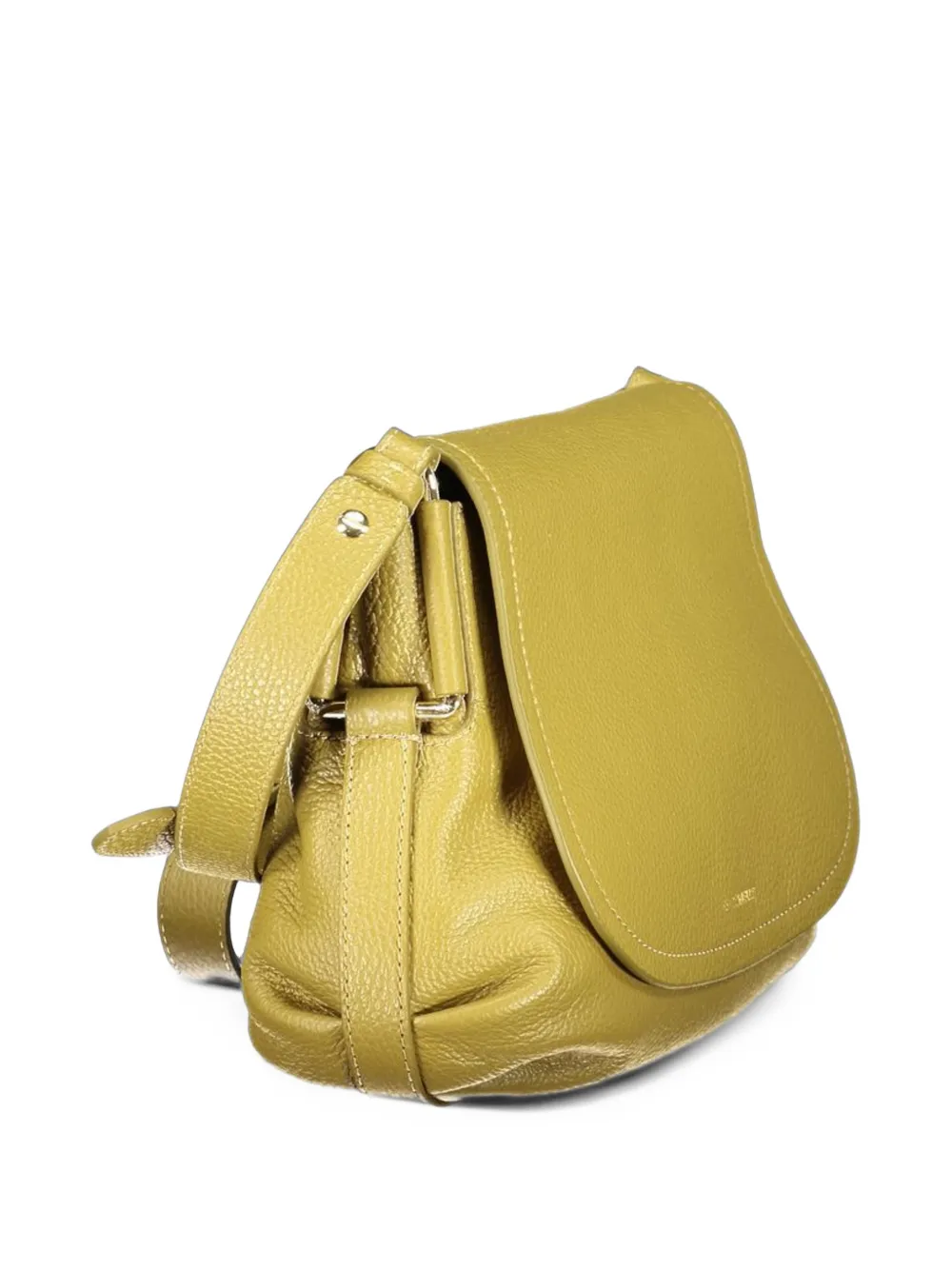 Coccinelle small Rebekka grainy-leather clutch bag Groen