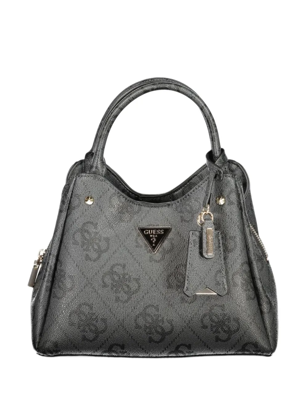 GUESS USA Monogram-print logo-plaque tote bag - Schwarz
