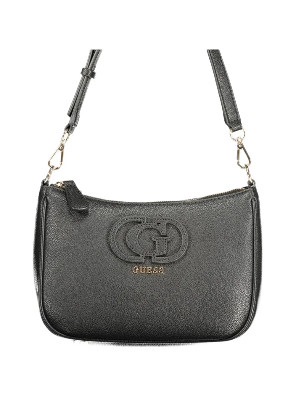 GUESS USA Isola logo-plaque pebbled-effect tote bag - Schwarz
