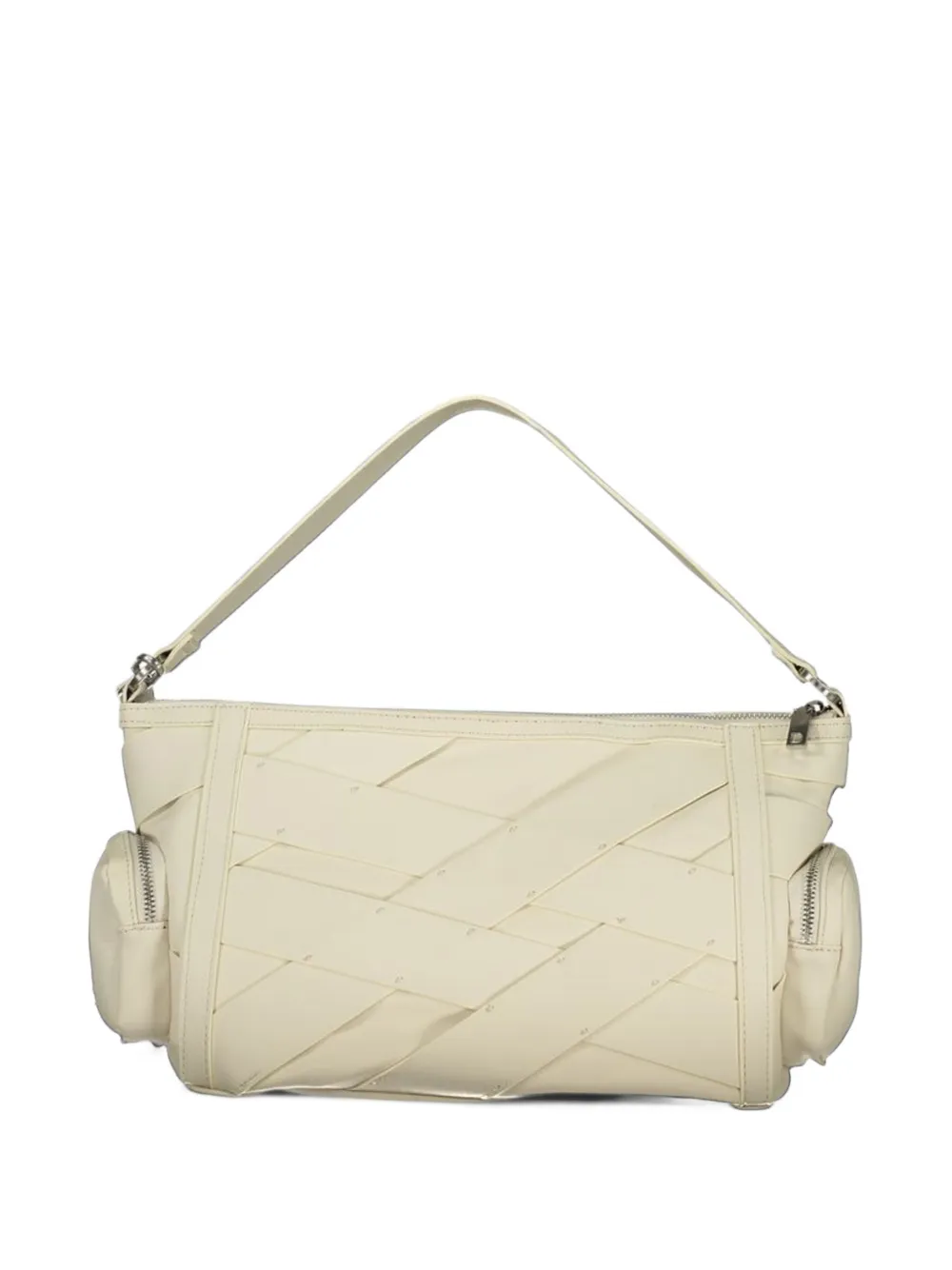 Desigual woven-design zip-fastening tote bag Wit