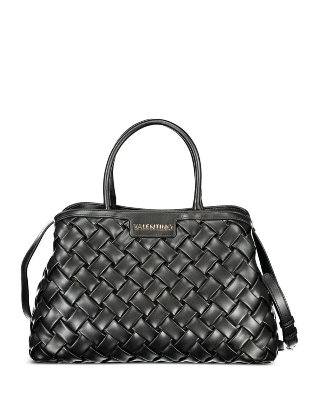 MARIO VALENTINO woven-design tote bag - Nero