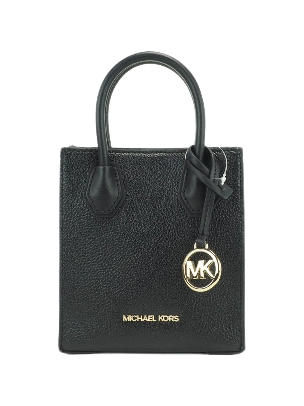 Michael Kors Borsa a tracolla Mercer in pelle martellata - Nero