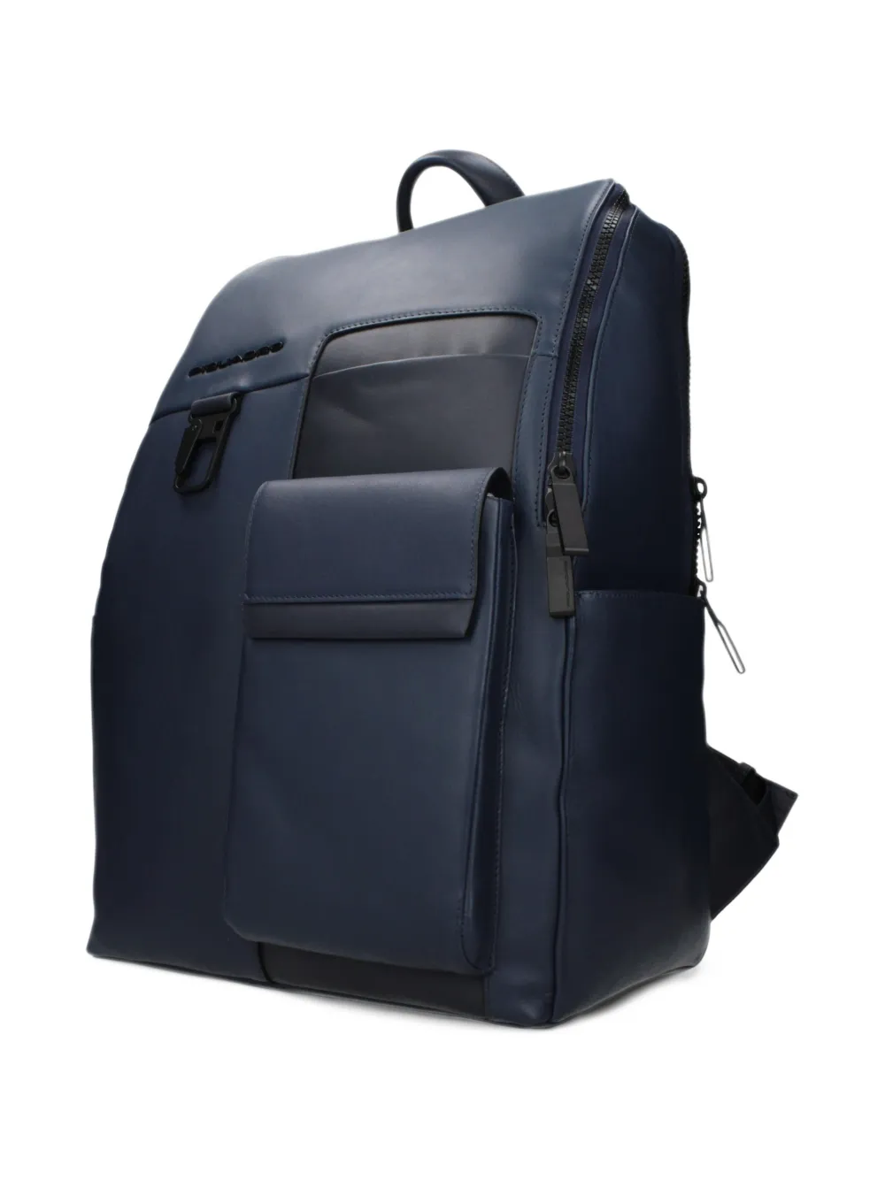 PIQUADRO leather backpack Blauw