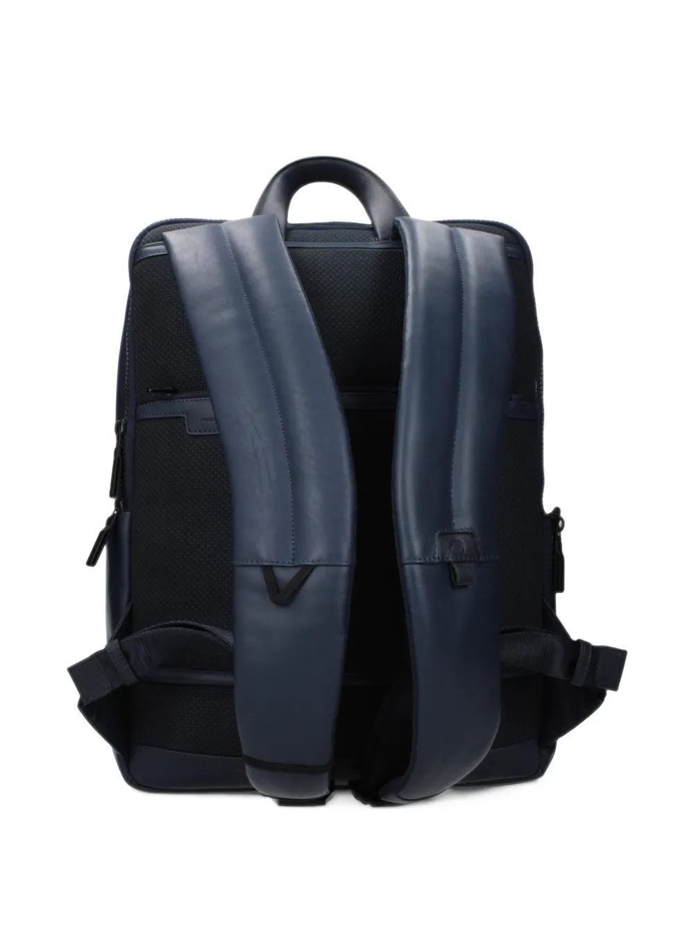 PIQUADRO leather backpack Blauw