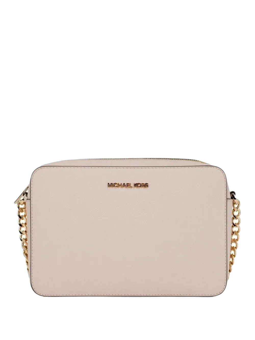 Michael Kors large Jet Set leather crossbody bag - Toni neutri