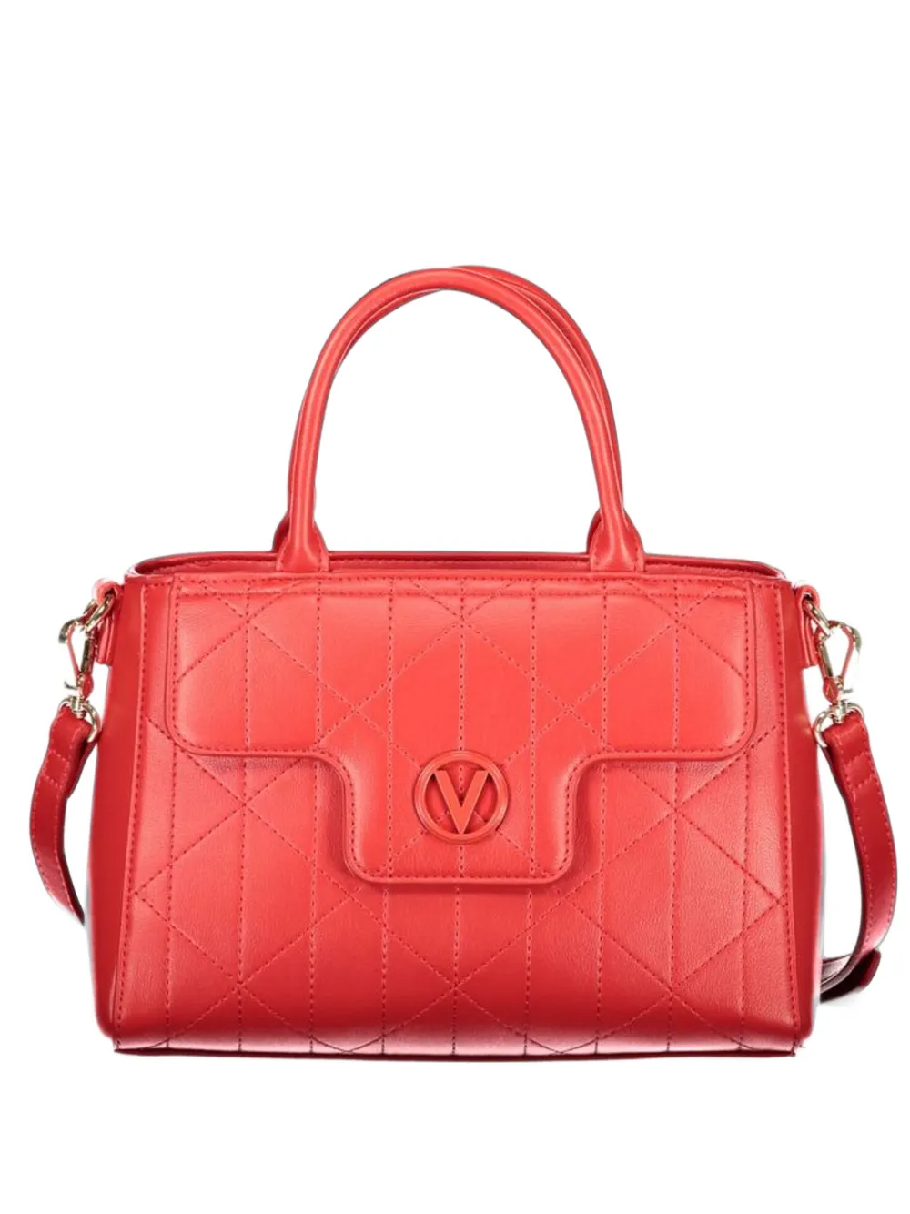 MARIO VALENTINO quilted logo-plaque tote bag - Rot