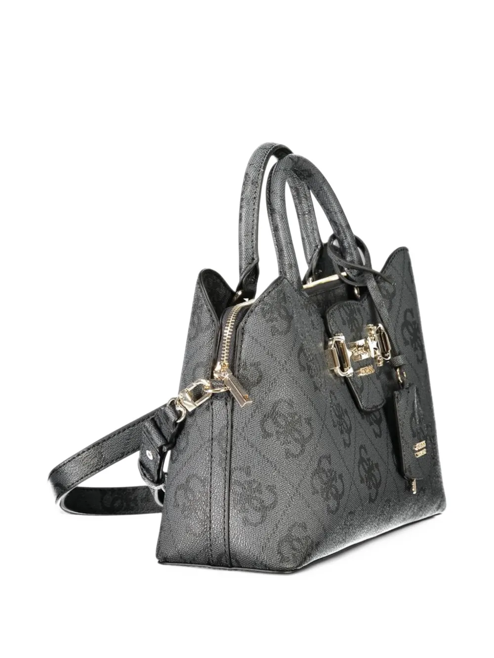 GUESS USA Janie monogram horsebit tote bag Grijs