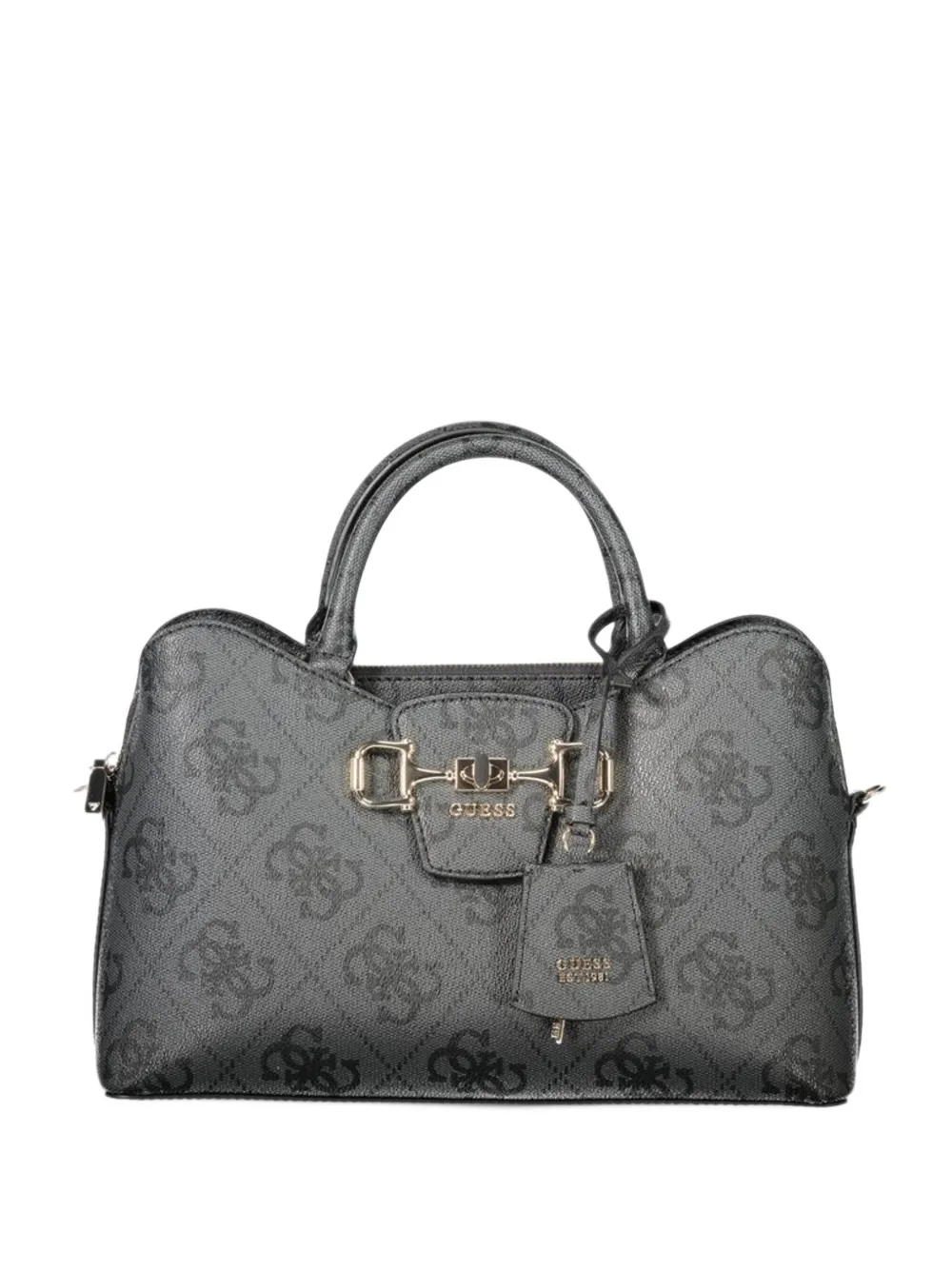 GUESS USA Janie monogram horsebit tote bag - Grigio
